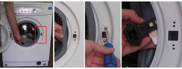 Замена замка люка стиральной машины: инструкция
